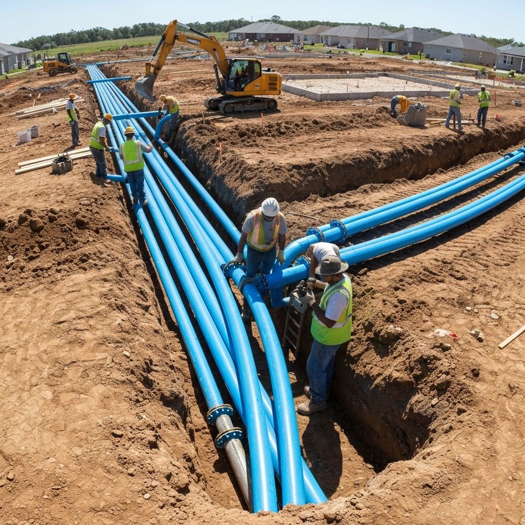 Red de Agua Potable Barrio Residencial